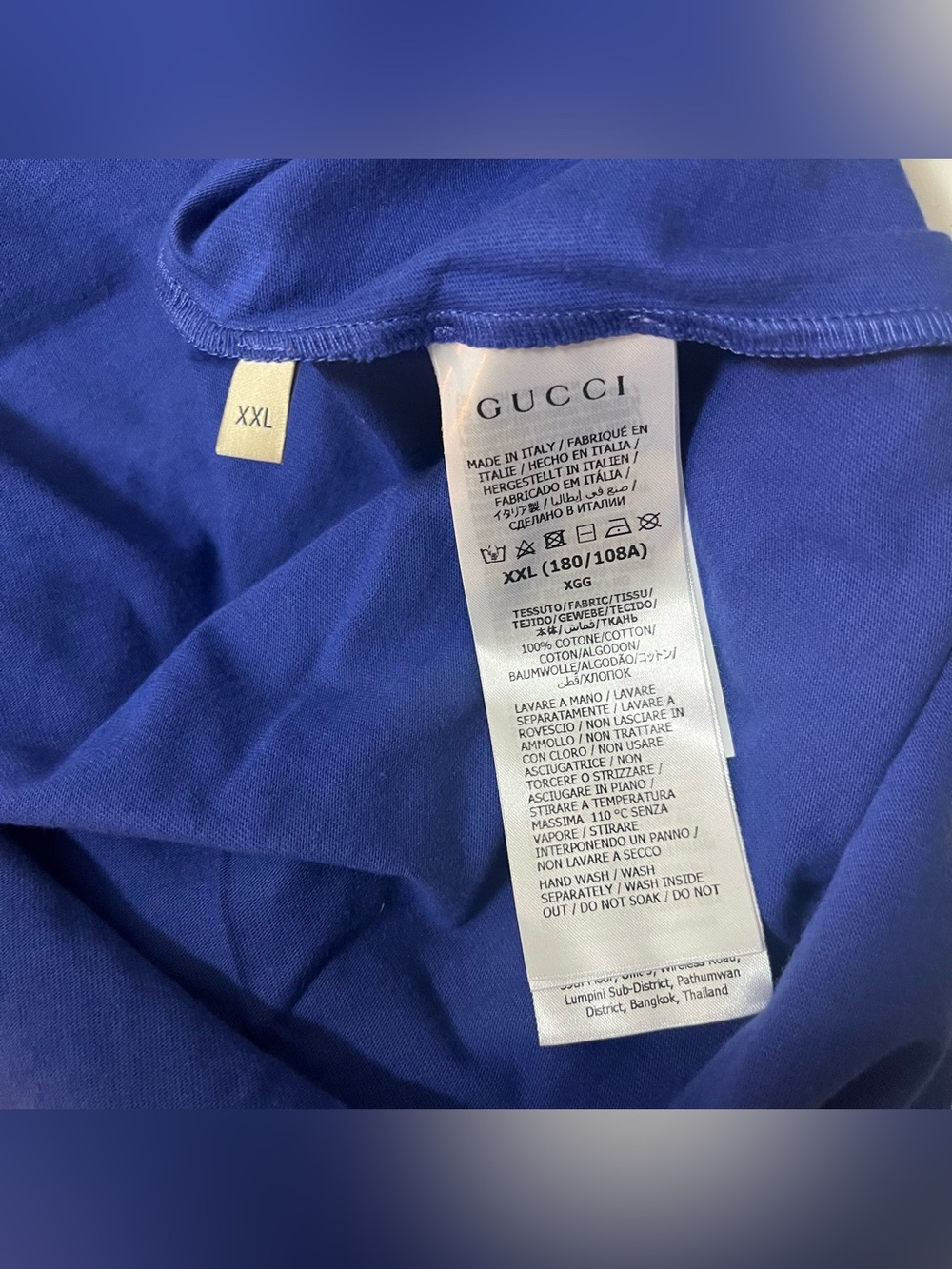 Gucci $690 GG Abstract Logo Cotton Jersey Tee Shirt - Picture 6 of 11
